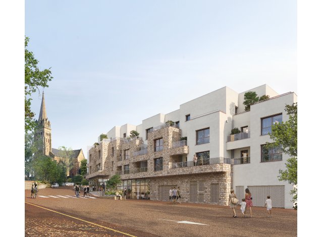 Investissement locatif en Bretagne : programme immobilier neuf pour investir Ambre  La-Chapelle-des-Fougeretz