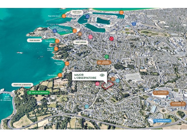 Programme immobilier loi Pinel / Pinel + Major - l'Observatoire à Saint-Malo