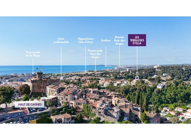 Programme immobilier loi Pinel / Pinel + Les Terrasses d'Ella � Cagnes-sur-Mer
