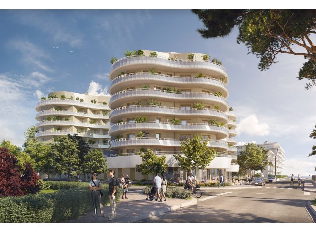 Investissement locatif en Loire Atlantique 44 : programme immobilier neuf pour investir Canopee  La Baule-Escoublac