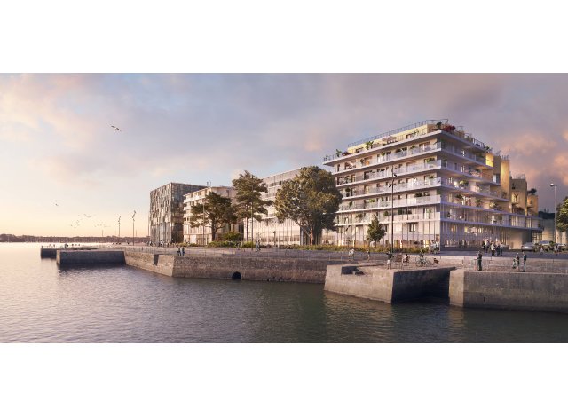 Investissement locatif dans le Morbihan 56 : programme immobilier neuf pour investir Safran  Lorient