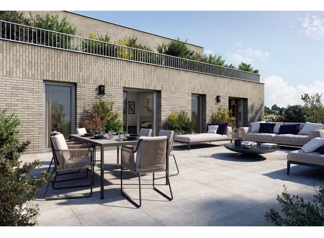 Investissement locatif en Pays de la Loire : programme immobilier neuf pour investir West Garden à Saint-Herblain