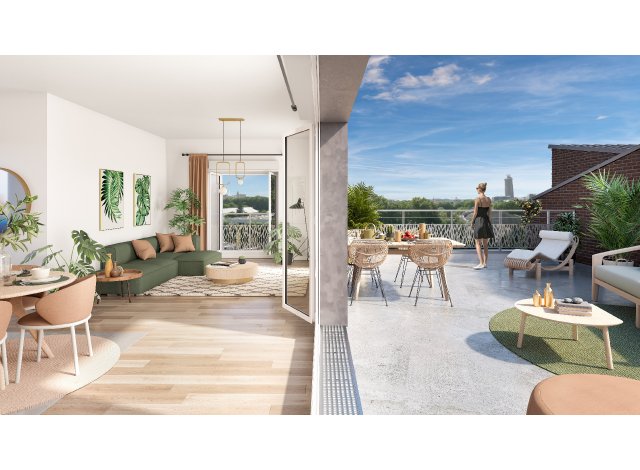 Programme immobilier neuf éco-habitat Villa en Seine à Villeneuve-la-Garenne