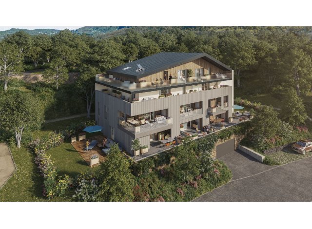 Programme immobilier neuf éco-habitat Domaine de la Croix à Saint-Alban-Leysse