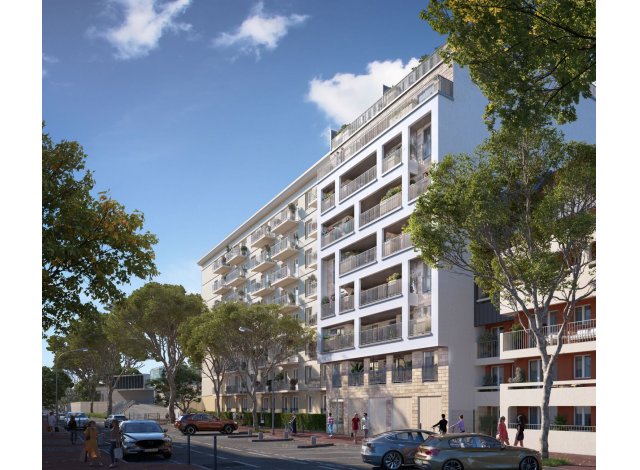Investissement locatif dans les Hauts de Seine 92 : programme immobilier neuf pour investir Nuances  Issy-les-Moulineaux