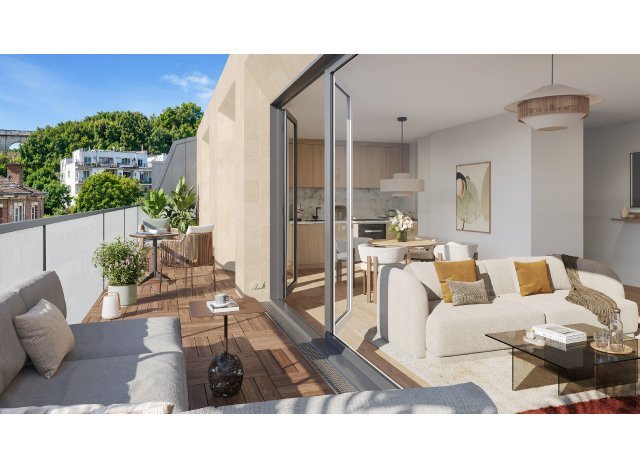 Investissement locatif dans les Hauts de Seine 92 : programme immobilier neuf pour investir Solen � Meudon