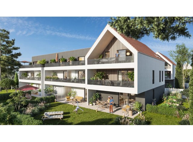 Appartements et maisons neuves éco-habitat Villa Champêtre à Oberschaeffolsheim