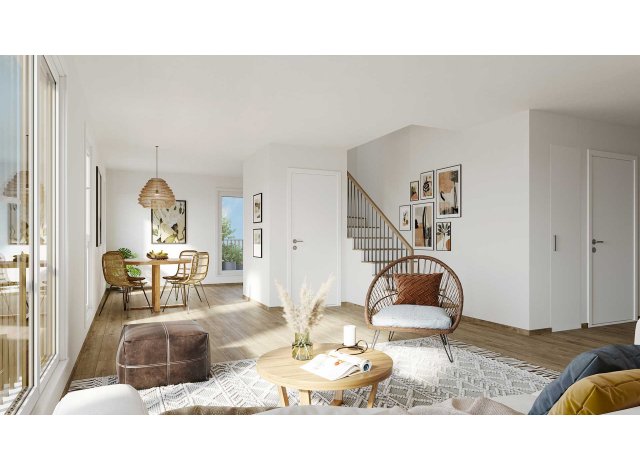 Programme immobilier neuf éco-habitat Magasins Généraux - Côté Bosquet à Reims