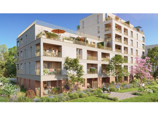 Programme immobilier neuf éco-habitat Les Jardins de Bellevue à La Courneuve