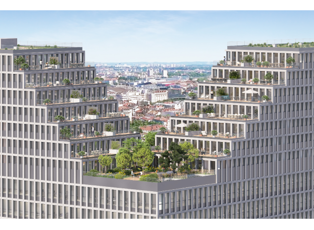Investissement locatif à Villeurbanne : programme immobilier neuf pour investir Ki - Part Dieu à Lyon 3ème