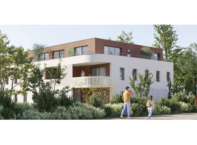 Appartements et maisons neuves éco-habitat Les Jardins de Célan à Pessac