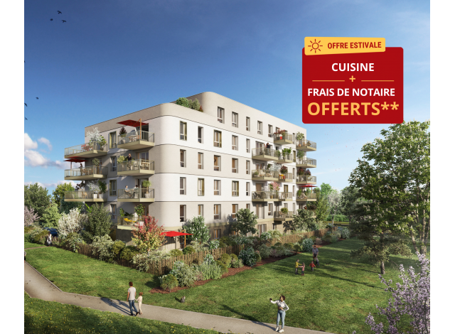 Investissement locatif � Granville : programme immobilier neuf pour investir Le Parc des Orchid&eacute;es � Fleury-sur-Orne