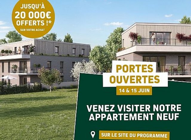 Investissement locatif en Nord-Pas-de-Calais : programme immobilier neuf pour investir Confidence  La Chapelle-d'Armentières