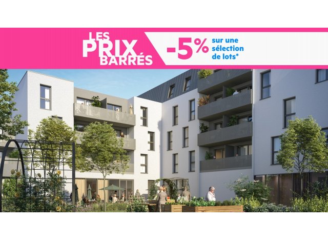 Programme immobilier neuf éco-habitat Roubaix l'Angora à Roubaix