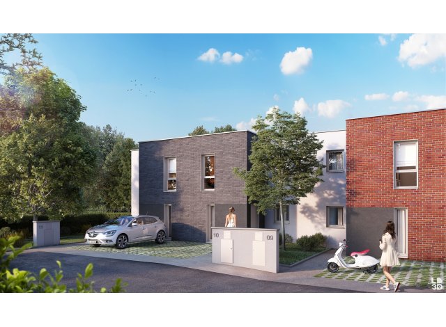 Programme immobilier neuf éco-habitat Les Maisons du Clos Macarez à Valenciennes