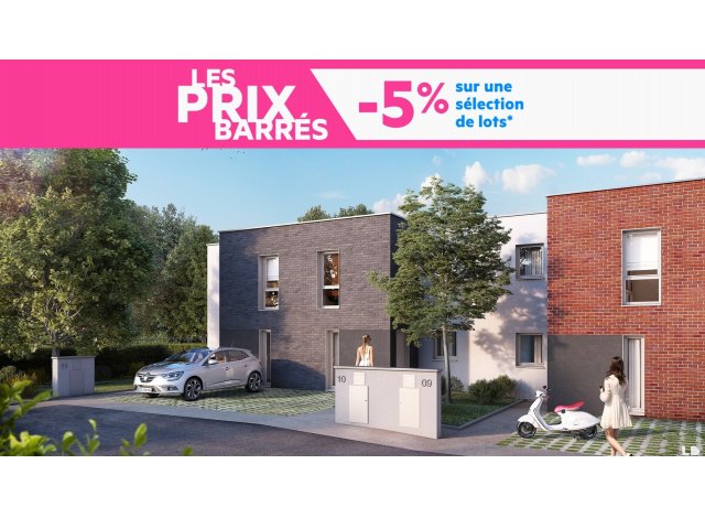 Investissement locatif en France : programme immobilier neuf pour investir Le Clos Macarez à Valenciennes