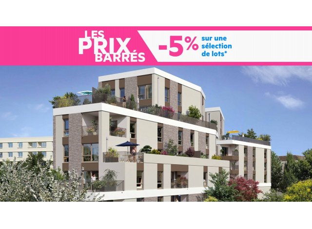 Investissement locatif en Rhône-Alpes : programme immobilier neuf pour investir Nouvel Art à Caluire-et-Cuire