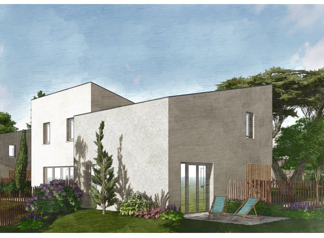 Investissement locatif en Gironde 33 : programme immobilier neuf pour investir Les Villas Organic à Carbon-Blanc