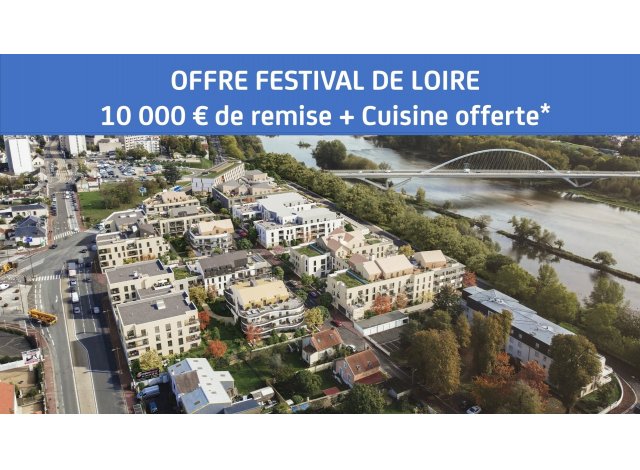 Programme immobilier neuf éco-habitat Orleans Metropole /essentiel à Orléans