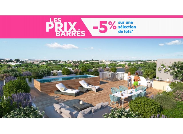 Programme immobilier neuf éco-habitat Faubourg 56 à Montpellier