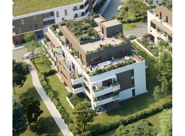 Investissement locatif en Pays de la Loire : programme immobilier neuf pour investir Le 9.18 Bâtiment c  Carquefou