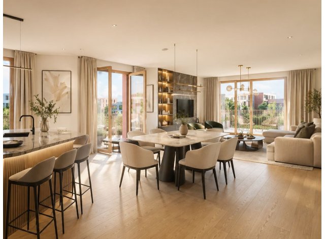 Programme immobilier neuf �co-habitat Les Loggias du Parc � Aubervilliers