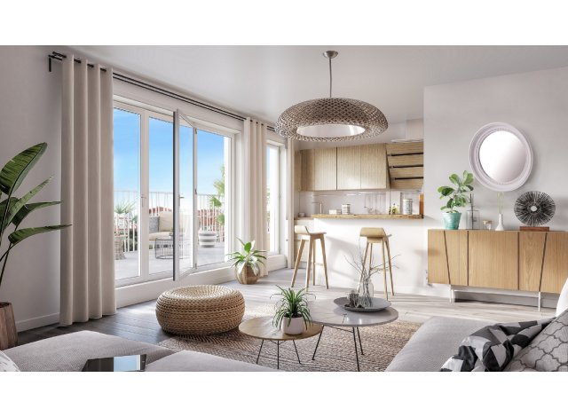 Programme immobilier neuf �co-habitat Alter Ego � Asni&egrave;res-sur-Seine