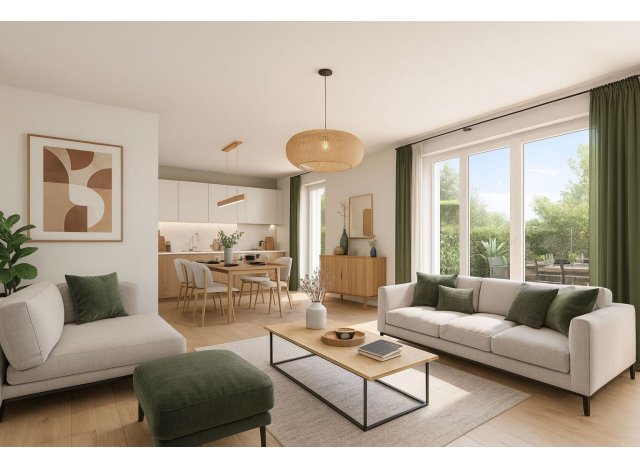 Programme immobilier neuf éco-habitat Les Loggias de Bègles à Bègles