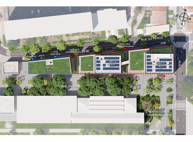 Programme neuf Villeurbanne : Link Résidence Étudiante