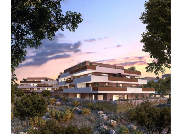 Investissement locatif à Nîmes : programme immobilier neuf pour investir Domaine les Lavandieres TR2 à Castries