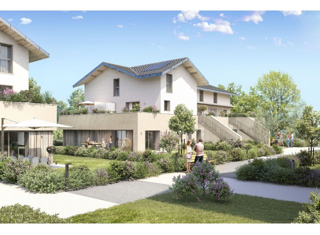 Investissement locatif en Haute-Savoie 74 : programme immobilier neuf pour investir Coté Village  Saint-Félix