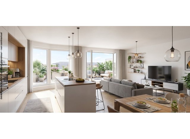 Programme immobilier neuf �co-habitat Garden State - Bat b - Attico � Dijon