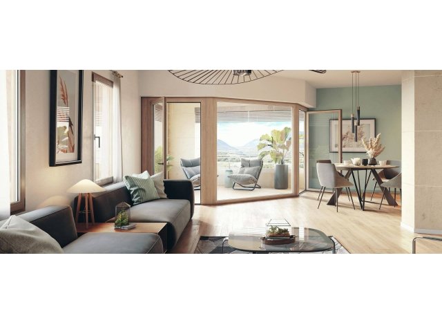 Programme immobilier neuf éco-habitat Reflets de Pierres à Ferney-Voltaire