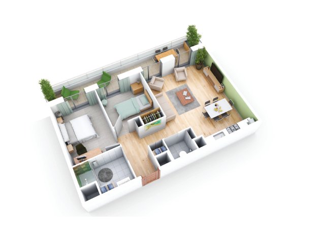 Programme immobilier neuf �co-habitat L'Eveil de Flaubert � Rouen