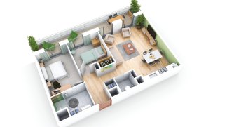 Eco habitat programme L'Eveil de Flaubert Rouen