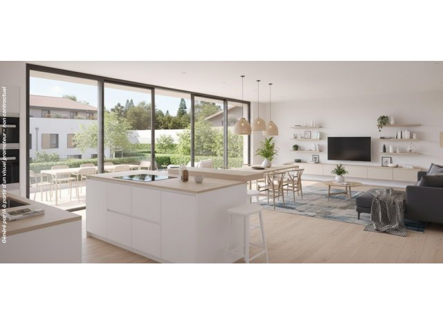 Programme immobilier neuf �co-habitat Les Cl&eacute;s de fa � Fareins