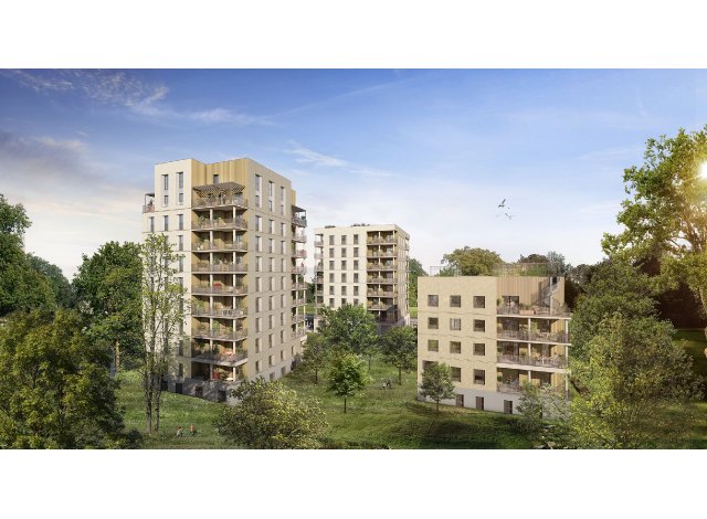 Programme immobilier neuf éco-habitat Coeur Boisé à Nantes