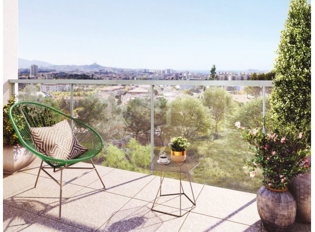 Investissement locatif dans les Bouches-du-Rhône 13 : programme immobilier neuf pour investir Florida Park à Marseille 14ème