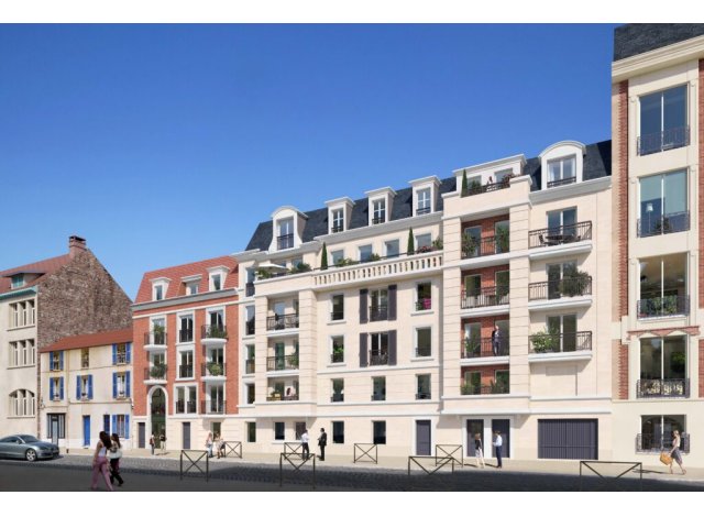 Investissement locatif dans les Hauts de Seine 92 : programme immobilier neuf pour investir Villa Collin  Puteaux