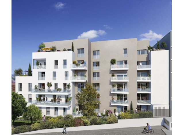 Investissement locatif en Rhône-Alpes : programme immobilier neuf pour investir O'Coeur de Ville à Bron