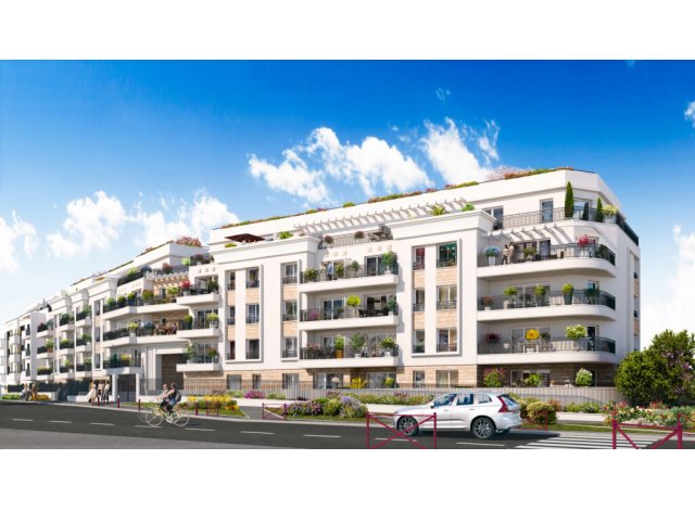 Investissement locatif dans le Val d'Oise 95 : programme immobilier neuf pour investir Square Art Déco à Bezons