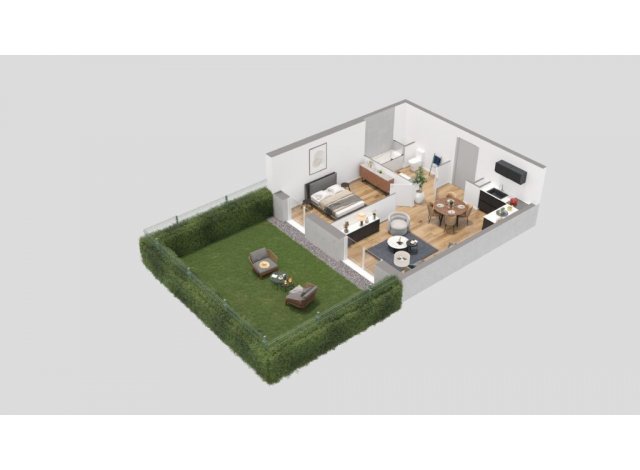 Logement neuf Chartres : Les Jardins d'Henri IV