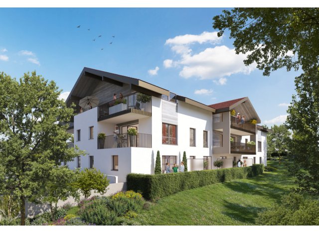 Investissement locatif en Haute-Savoie 74 : programme immobilier neuf pour investir Le Chêne d'Or  Neydens