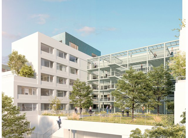 Programme immobilier neuf éco-habitat Académiales - Connexion à Lormont