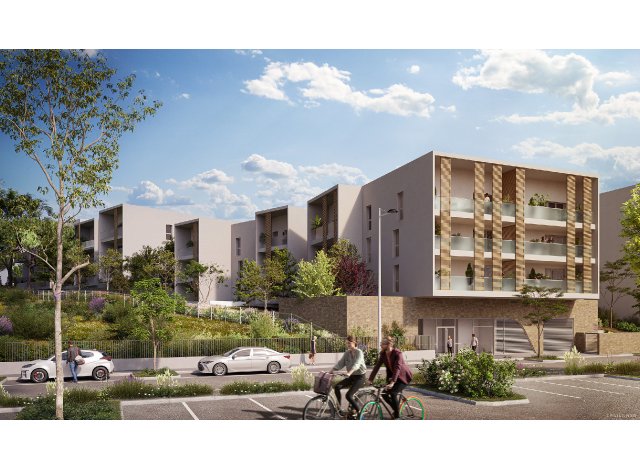 Programme immobilier neuf éco-habitat Les Cinq Sens à Béziers