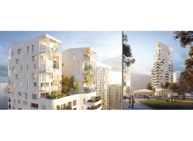 Investissement locatif en Loire Atlantique 44 : programme immobilier neuf pour investir Duo des Cimes  Nantes