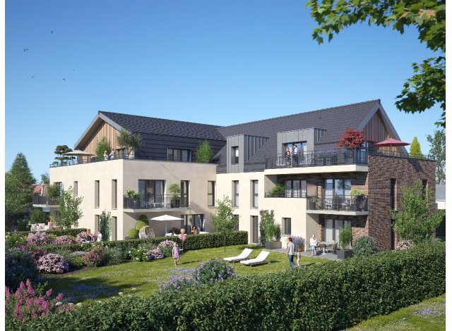 Investissement locatif en Seine-Maritime 76 : programme immobilier neuf pour investir Néo Garden à Bihorel