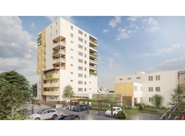 Programme immobilier neuf éco-habitat Rouen - Jardin des Plantes à Rouen