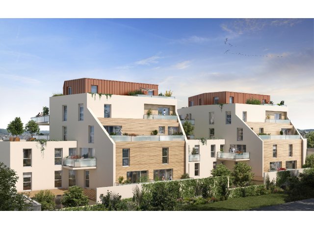 Investissement locatif en Haute-Normandie : programme immobilier neuf pour investir Le Jardin de Fiona à Rouen