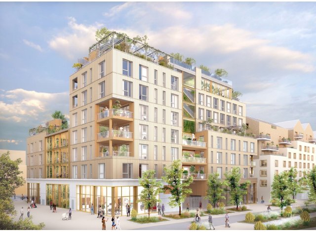 Programme immobilier neuf éco-habitat Eco Quartier Flaubert à Rouen